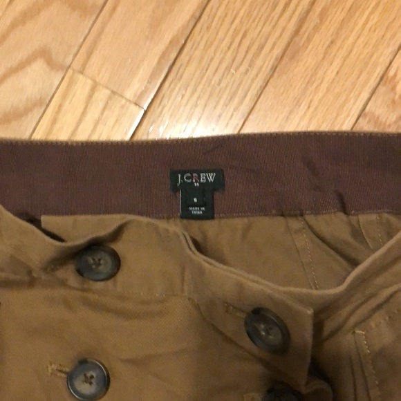 J Crew military inspired skirt in khaki twill fabric -excellent condition size 6 - Picture 6 of 6